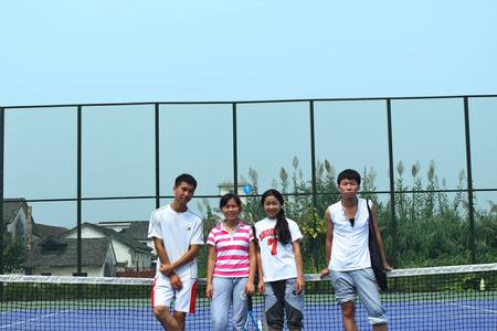 我院网球选手合影